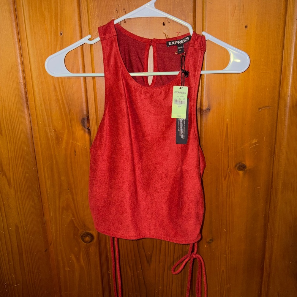 Express Vibrant Red Tank Top